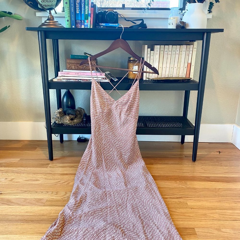 Milk And Honey Strap Back Silk Dress (Australian)